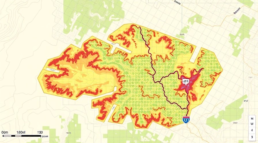 Mapa GIS de riesgo de incendio
